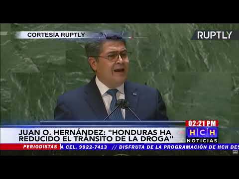 “Desde que llegué a la presidencia, el tráfico de drogas se ha reducido en un 95%”: Hernández en ONU