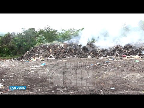 Se registra incendio en vertedero de San Juan