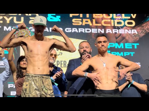 SEBASTIAN FUNDORA TIM TSZYU 2 FULL WEIGH IN, FONAL WORDS & FACE OFF
