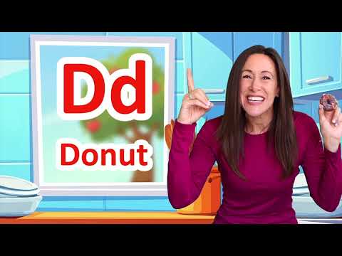 Alphabet Song D is for Donut Phonics Children Kids Learn to Read Preschool Letters Patty Shukla