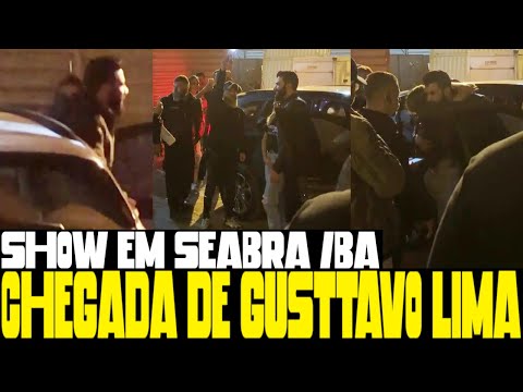 Acompanhe a chegada e saída de Gusttavo lima em seu show que aconteceu em SEABRA / BA