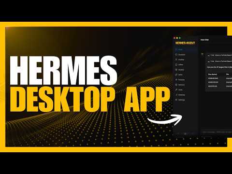 Hermes Agent NEW Desktop App - The 24/7 Self-Evolving AI Agent!