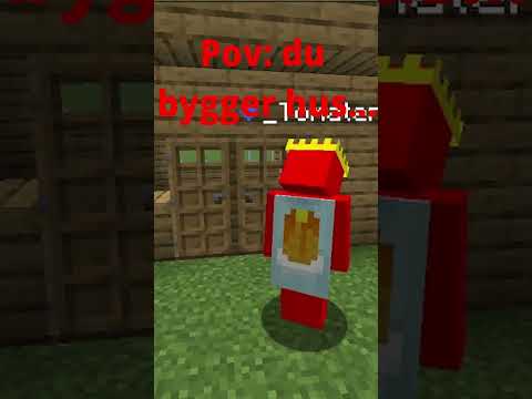 Pov: du bygger hus... #minecraft #relatable #subscribe #sub #shorts