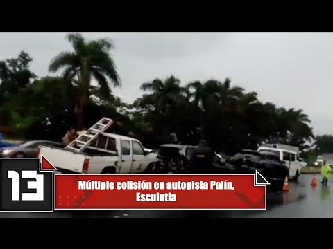 Múltiple colisión en autopista Palín, Escuintla