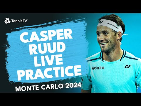 LIVE: Casper Ruud & Miomir Kecmanovic Practice in Monte Carlo 2024