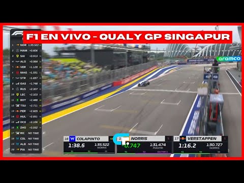 F1 EN VIVO  FORMULA 1 EN VIVO  GP SINGAPUR 2024 CLASIFICACIÓN - CORRE FRANCO COLAPINTO