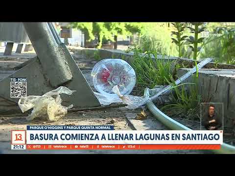 La basura se apodera de parques y lagunas de Santiago
