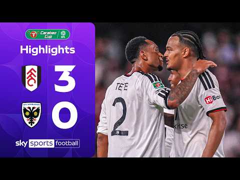 Garcia scores again as Fulham cruise through! 💪 | Fulham 3-0 AFC Wimbledon | Carabao Cup Highlights