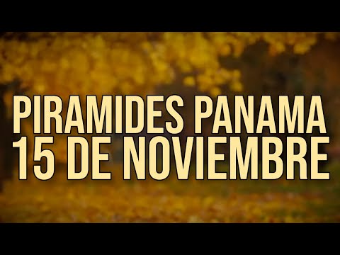 Pirámides de la suerte para el Miércoles 15 de Noviembre 2023 Lotería de Panamá