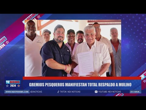 Gremios pesqueros manifiestan total respaldo a Mulino | Tu? decides