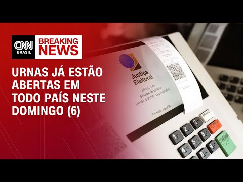 Urnas já estão abertas em todo país neste domingo (6) | CNN ELEIÇÕES