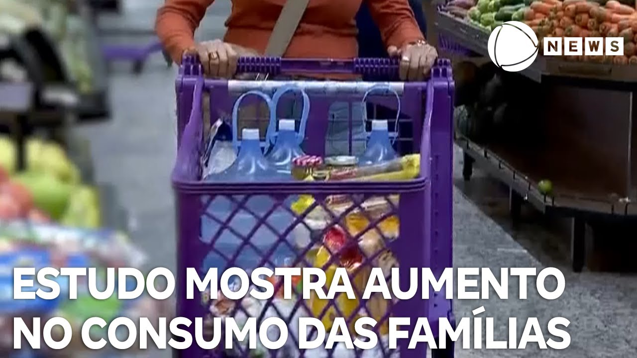 Estudo mostra aumento de 4 no consumo das famílias brasileiras