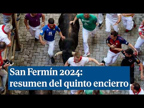 Resumen del quinto encierro de San Fermín 2024