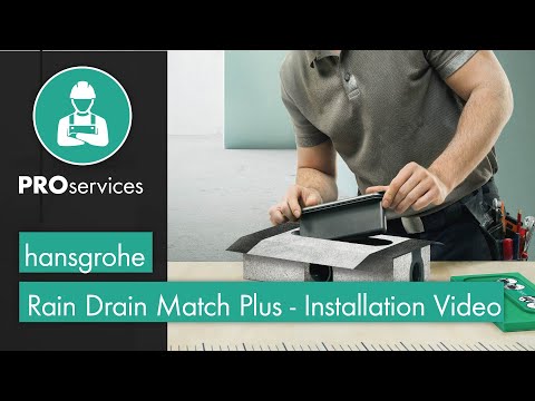 hansgrohe RainDrain Match Plus Installation Video