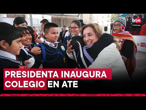 Presidenta Boluarte participó en inauguración de I.E. 1209 Mariscal Toribio de Luzuriaga en Ate