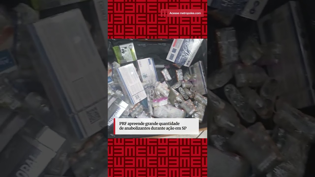 PRF apreende grande quantidade de anabolizantes durante ação em SP