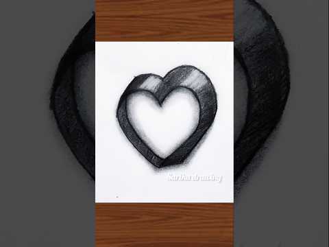 3D Drawing easy for beginners | #easydrawing #art #pencildrawing #pencilart #3d #shorts #ytshorts