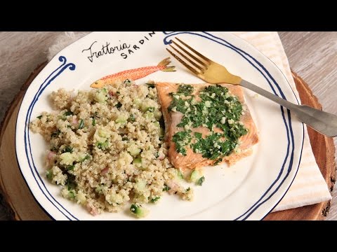 Buttery Garlic Roasted Salmon Fillet Recipe - Laura in the Kitchen Episode