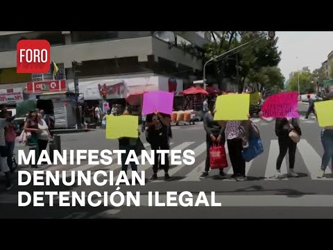 Manifestantes Indígenas bloquean avenida José María Izazaga, CDMX - Paralelo 23