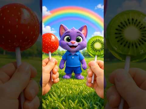 LOLIPOP DE FRUTAS 🍓AS CRIANÇAS APRENDEM QUE COMPARTILHAR É BOM 🌈 SHARING IS CARING CARTOON