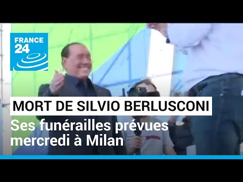 Mort de Silvio Berlusconi : ses funérailles prévues mercredi à Milan • FRANCE 24