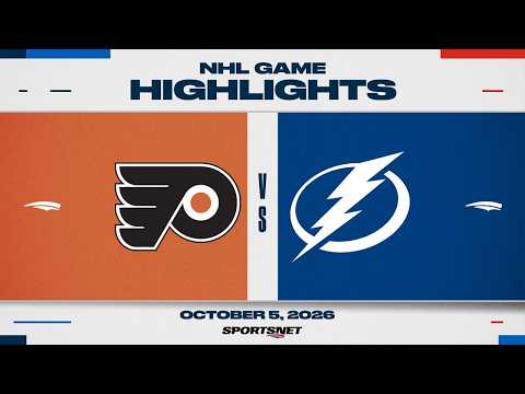 NHL 하이라이트 | 플라이어스 대 라이트닝 - 2026년 10월 6일