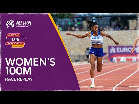 Women's 100m Final | Race Replay | European Athletics U18 Championships