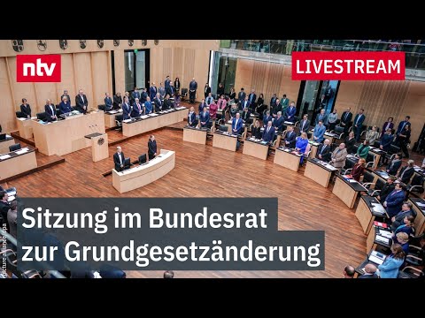 LIVE: Sitzung im Bundesrat zur Grundgesetzänderung
