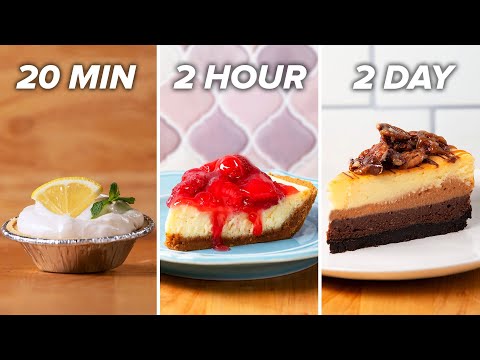 20-Minute Vs. 2-Hour Vs. 2-Day Cheesecake ? Tasty