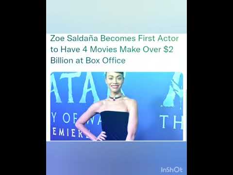 Zoe Saldaña Becomes First Actor to Have 4 Movies Make Over $2 Billion at Box Office