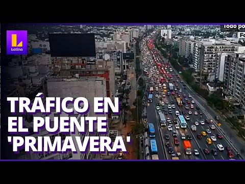 Tráfico en Lima: Así se encuentra el cruce av. Primavera y Encalada en las tardes