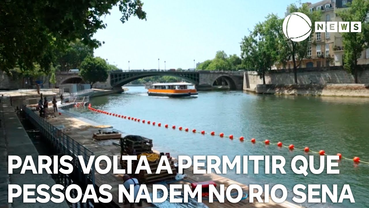 Paris volta a permitir que pessoas nadem no rio Sena