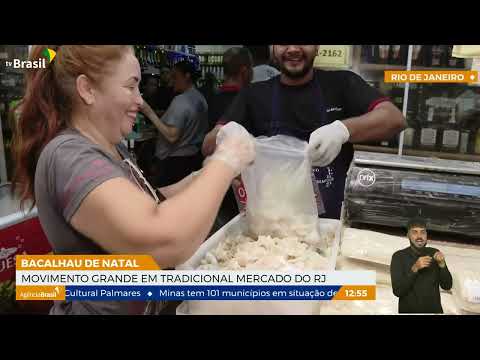 Movimento grande em tradicional mercado do Rio