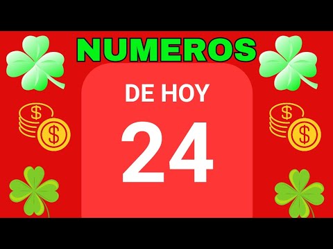 NÚMEROS DE LA SUERTE PARA HOY 24  NÚMEROS RECOMENDADOS PARA HOY 24 DE SEPTIEMBRE  2024