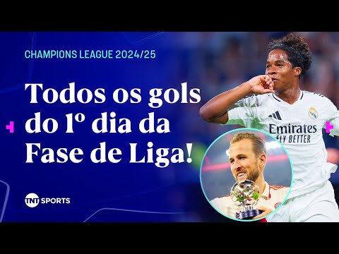 ESTRELA DO ENDRICK BRILHA, KANE CRAVA QUATRO, LIVERPOOL VIRA E TODOS OS GOLS DO 1º DIA DA CHAMPIONS!