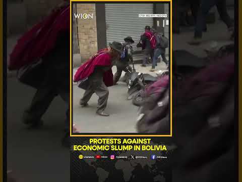 Violent protest erupts in Bolivia against economic slump, tear gas fired | WION Shorts