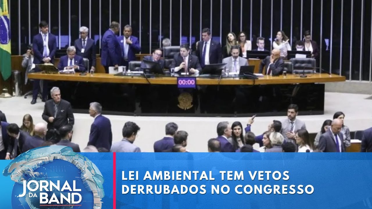 Lei ambiental tem vetos derrubados no Congresso | Jornal da Band