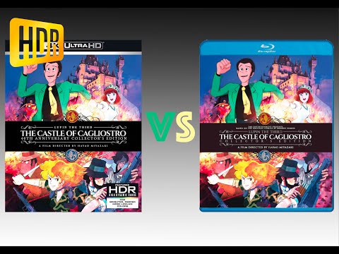 ▶ Comparison of Lupin the 3rd Castle of Cagliostro 4K (4K DI) HDR10 vs REMASTERED Version