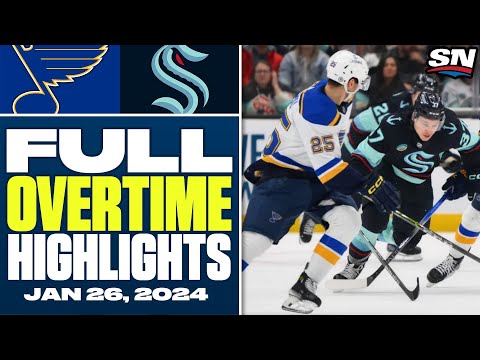 St. Louis Blues at Seattle Kraken | FULL Overtime Highlights - January 26, 2024