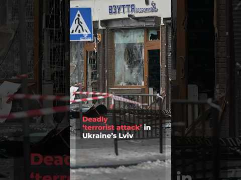 Deadly ‘terrorist attack’ in Ukraine’s Lviv  AJ #shorts