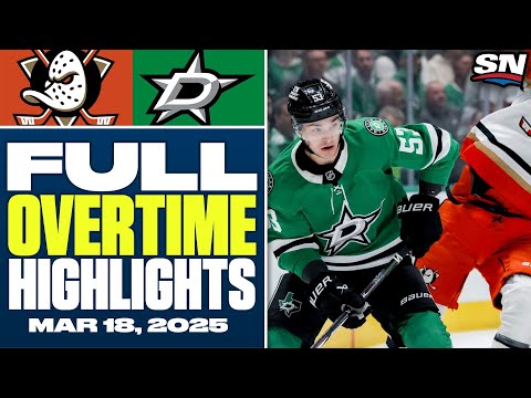 Anaheim Ducks at Dallas Stars | FULL Overtime Highlights - March 18, 2025