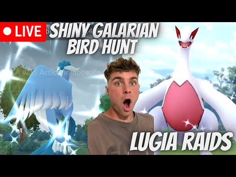 ホビーの動画サムネイル - ✨Lugia Raids, Swirlix Spotlight Hour and SHINY Galarian Bird Hunt LIVE!✨(SUBATHON DAY 13)