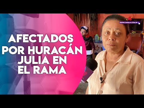 Autoridades del Gobierno de Nicaragua visitan a familias afectadas por huracán Julia en El Rama
