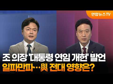 [여의도펀치] 조 의장 '대통령 연임 개헌' 발언 일파만파…與 전대 영향은?  / 연합뉴스TV (YonhapnewsTV)
