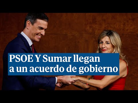 PSOE y Sumar sellan su acuerdo de Gobierno con una reducción de la jornada laboral