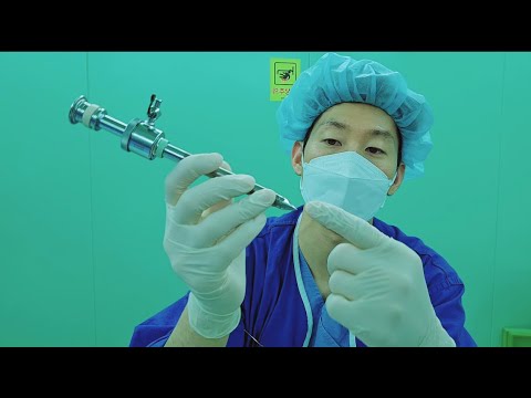 복강경 수술 하고 배가 너무 아픈 이유, 이것이 배를 뚫고 들어갑니다 #metal trocar 사용법!
