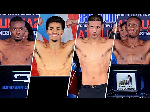 Xander Zayas vs Jorge Garcia | Bruce Carrington vs Mateus Heita – FULL Weigh In & Face Off Video