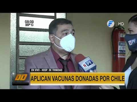 Covid-19: Aplican vacunas donadas por Chile