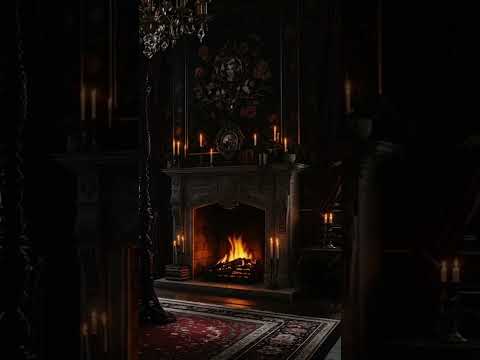 Cozy #DarkAcademia 🎹 Rain + piano for sleep & study 📚 #rainsounds  #pianoforsleep #fireplacesounds