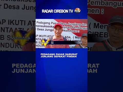Pedagang Pasar Darurat Junjang Sepakat Pindah